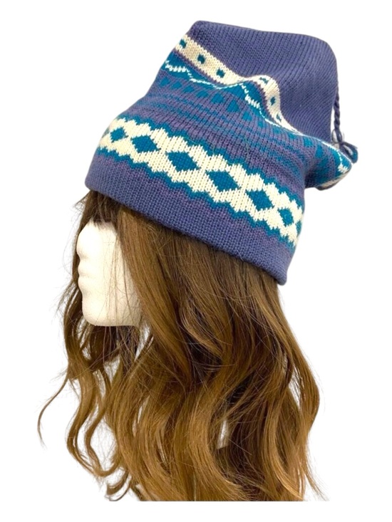 Orage Accessories - Orage 100%Wool Beanie Slouchy Tassel Fair Isle Knit Streetwear unisex Winter Hat